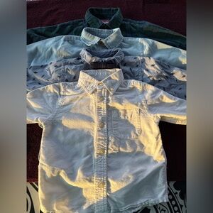 Lot/Bundle if 4 Boys Toddler Button Down Casual Dressy Long Sleeve Shirt 18M
